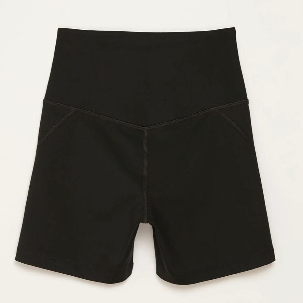 Girlfriend Collective Black High-Rise Run Short Size Small